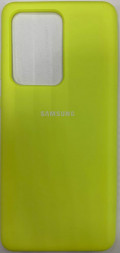Накладка для Samsung Galaxy S20 Ultra Silicone cover желтая