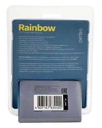 Мышь проводная Perfeo Rainbow USB/DPI 1000/3 кнопки/1.8м черно-белая