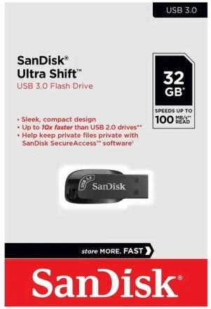 3.0 USB флеш накопитель SanDisk Ultra Shift 32GB (SDCZ410-032G-G46)