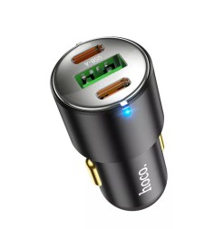 Автомобильное заряд. устр. Hoco NZ6 1USB/2C 18W/25W черное