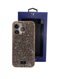 Накладка для i-Phone 12 Pro Max 6.7&quot; Swarovski розовое золото