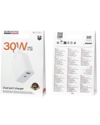 Сетевое зар. устр. Borofone BA108A 1USB/1C 30W белое