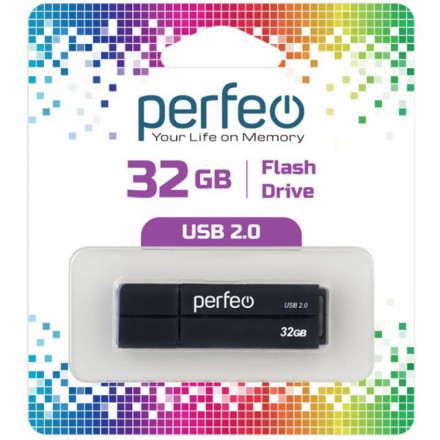  USB флеш накопитель Perfeo 32GB C01 Black
