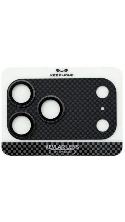  Защитное стекло i-Phone 17 Pro Max на линзы камеры Keephone Kevlar Lens черное