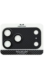 Защитное стекло i-Phone 17 Pro Max на линзы камеры Keephone Kevlar Lens черное