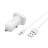  Автомобильное заряд. устр. Borofone BZ12 с шнуром Micro 2USB 2.4A белое