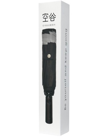  Зонт KongGu Reverse Ten Bone Automatic Lighting Umbrella с фонариком черный