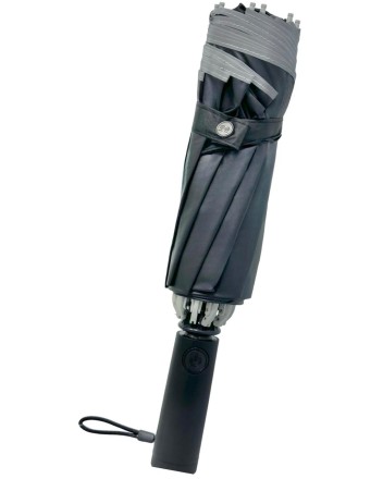  Зонт KongGu Reverse Ten Bone Automatic Lighting Umbrella с фонариком черный