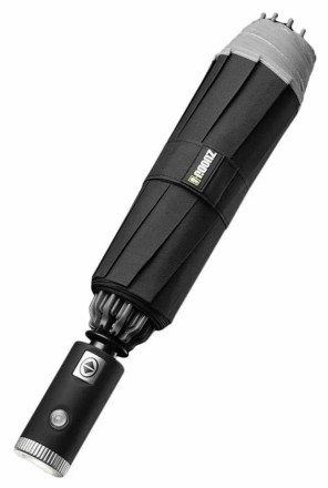  Зонт KongGu Reverse Ten Bone Automatic Lighting Umbrella с фонариком черный