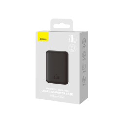 Powerbank с беспроводной зарядкой Baseus Magnetic Mini Wireless 6000mAh 20W (PPCX100401) чёрный