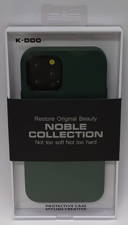 Накладка для i-Phone 12/12 Pro K-Doo Noble кожаная зелёная