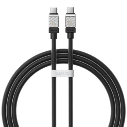  Кабель-зарядка Type-C на Type-C Baseus Baseus CoolPlay Series 100W 1м (CAKW000201) черный