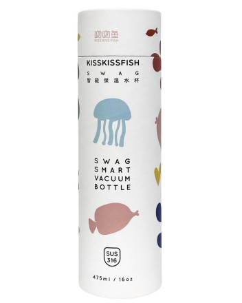  Термокружка Kiss Kiss Fish Swag Vacuum Bottle (475мл) белая