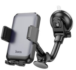 Держатель в автомобиль на стекло Hoco H27 с зажимом черный