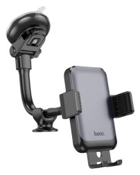 Держатель в автомобиль на стекло Hoco H27 с зажимом черный