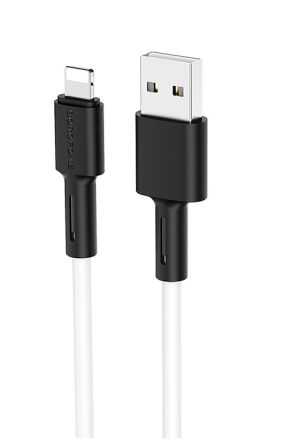  Usb Кабель-зарядка Lightning Borofone BX31 2.4A 1м силиконовый белый