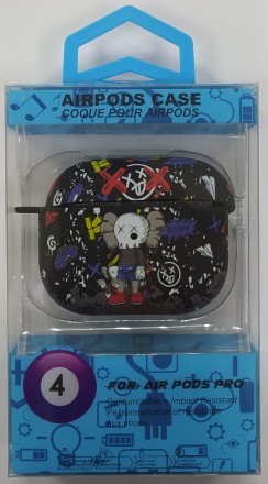  Силиконовый светящийся в темноте чехол для AirPods 3 Luxo Kaws рисунок №62