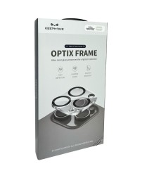 Защитное стекло i-Phone 15 Pro/15 Pro Max на камеру Keephone Optix Frame прозрачное