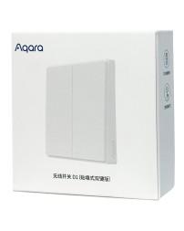 Умный двойной выключатель Aqara Smart Wall Switch D1 без Zero Line WXKG07LM белый