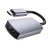  Кабель-переходник Hoco UA20 Type-C (папа) на HDMI 4K (мама) серый