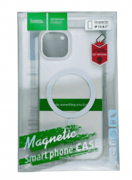 Накладка для i-Phone 13 Hoco Magnetic series силикон прозрачный