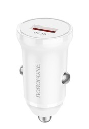 Автомобильное заряд. устр. Borofone BZ18 1USB QC3.0 белое
