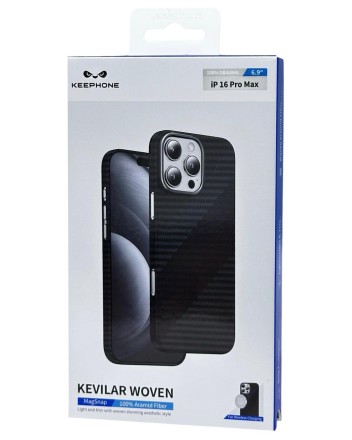  Накладка для i-Phone 16 Pro Max Keephone Kevilar Woven MagSnap разноцветный