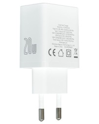 Сетевое зар. устр. Baseus Cube Fast Charger 1USB/1C 20W P10111403213-00 белое