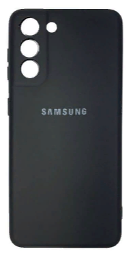  Накладка для Samsung Galaxy S21 Ultra Silicone cover без логотипа черная