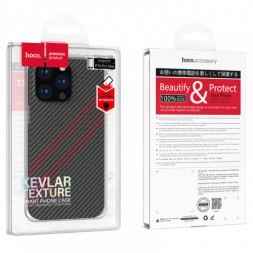 Накладка для i-Phone 14 Hoco Cave Slim case черно-красный