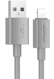 Usb Кабель-зарядка Lightning Hoco X107 1м 2.4A серый