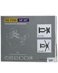 Кронштейн для телевизора 14-42" VESA/31.8кг/поворотный (NS-P200)
