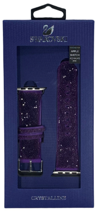  Сменный браслет Swarovski для Apple Watch 42-44-45mm фиолетовый