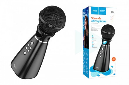 Микрофон для караоке Hoco BK6 BT5.0/1200mAh/4ч/5Вт черный