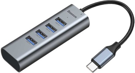 Переходник Baseus Enjoy USB на 4xUSB 3.0 (CAHUB-Q0G)