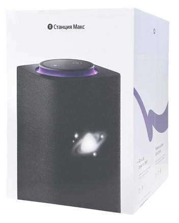  Умная колонка Яндекс Станция Макс 3.75 с Алисой и Zigbee (YNDX-00053) BT4.2/Wi-Fi/65Вт черная