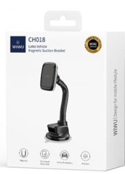 Держатель в автомобиль на торпеду WIWU CH018 магнитный черный