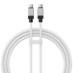 Кабель-зарядка Type-C на Type-C Baseus Baseus CoolPlay Series 1м (CAKW000202) 100W белый