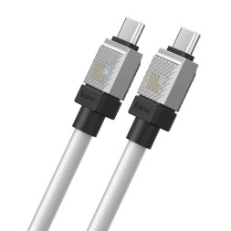 Кабель-зарядка Type-C на Type-C Baseus Baseus CoolPlay Series 1м (CAKW000202) 100W белый