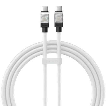  Кабель-зарядка Type-C на Type-C Baseus Baseus CoolPlay Series 1м (CAKW000202) 100W белый