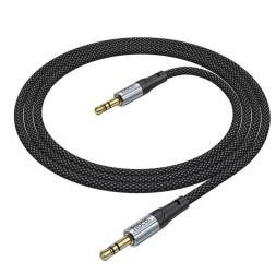 Аудиокабель AUX 3,5mm Hoco 1m UPA26 тканевый черный