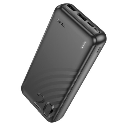  Powerbank Hoco J123A Element 20000mAh 2USB/1C/Micro черный