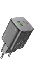 Сетевое зар. устр. Hoco N41 1USB/1C 20W черное