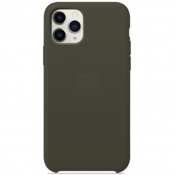 Чехол-накладка  i-Phone 12 Pro Max Silicone icase  №34 тёмно-оливковая