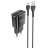  Сетевое зар. устр. Hoco C88A 2USB 2.4A с шнуром Type-C чёрный