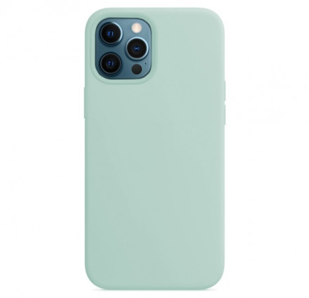 Чехол-накладка  i-Phone 12/12 Pro Silicone icase  №44 небесно-бирюзовая