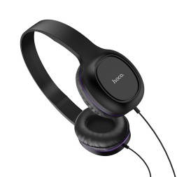 Стереонаушники Bluetooth полноразмерные HOCO W24 Enlighten с микрофоном 1.2м фиолетовый