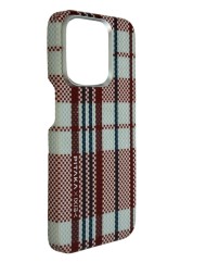 Накладка для i-Phone 15 Pro Max 6.7&quot; Pitaka Magez Case 5 Aramid Fiber красно-белый