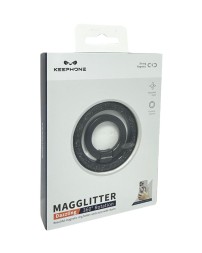 Магнитный держатель-кольцо для i-Phone Keephone Magglitter Dazzling черный