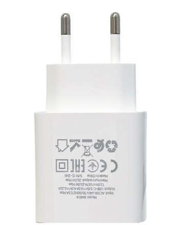  Сетевое зар. устр. Borofone BA81A 1C 20W 3A белое